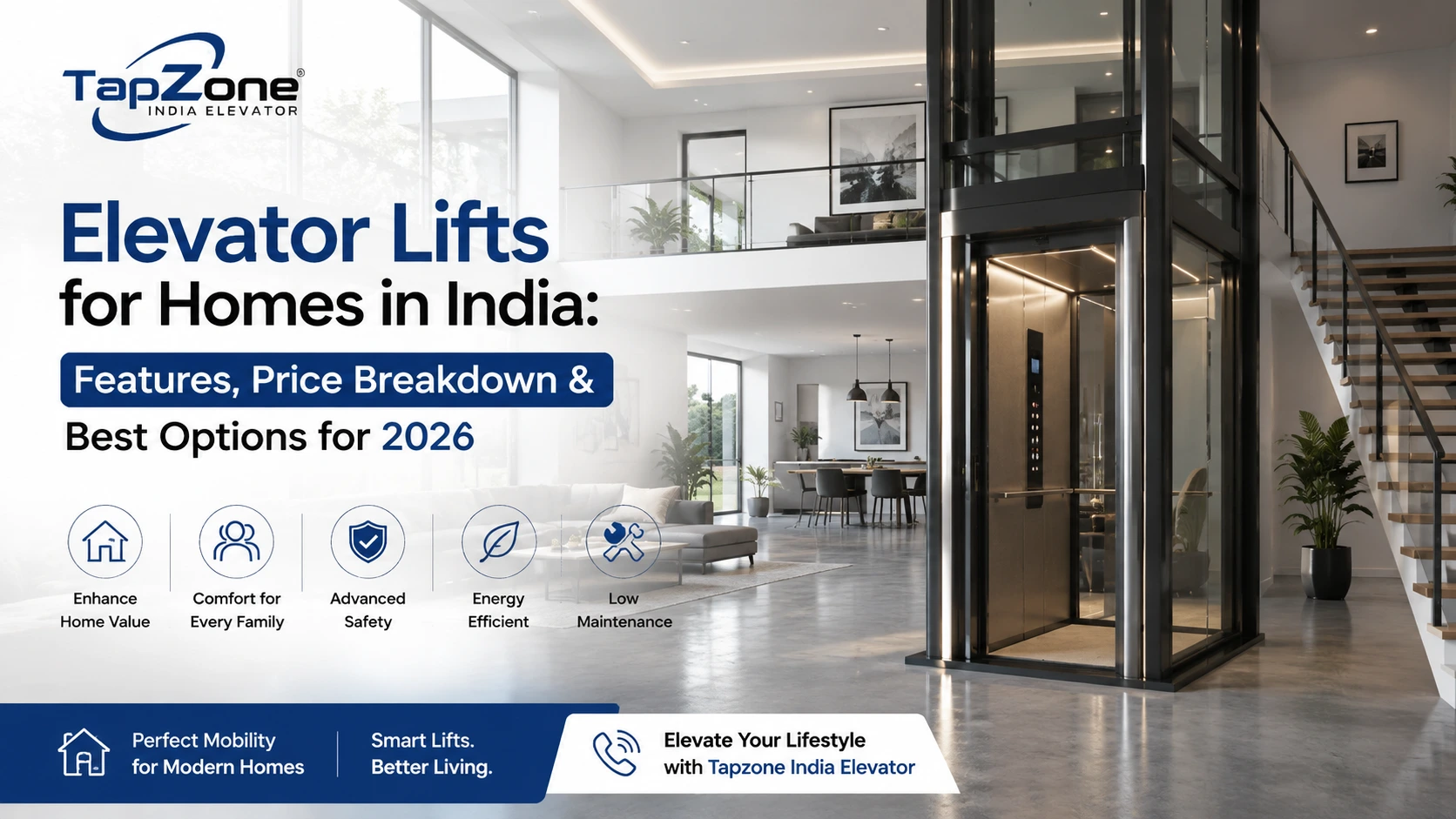Read more about the article Elevator Lifts for Homes in India: Features, Price Breakdown & Best Options for 2026