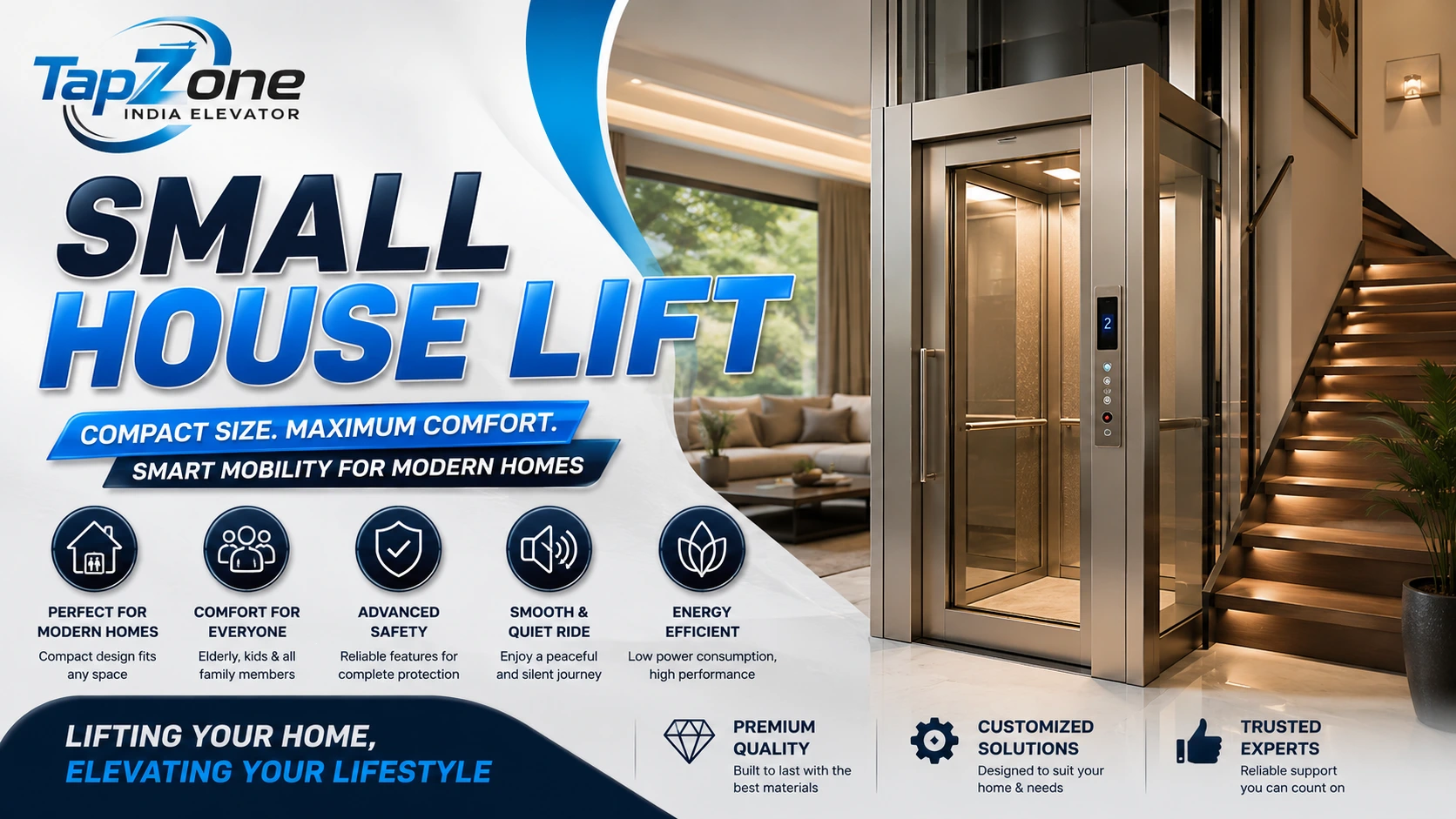 Read more about the article Small House Lift: Complete Guide to Types, Benefits, Cost & Installation