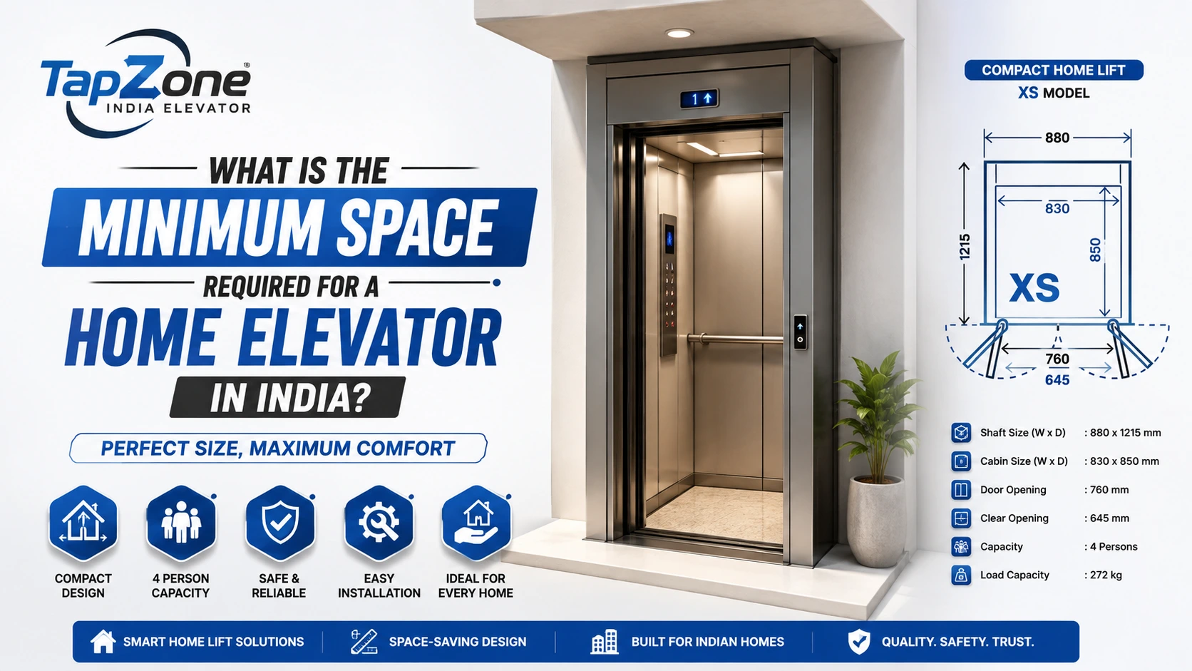 Read more about the article What is the Minimum Space Required for A Home Elevator in India?